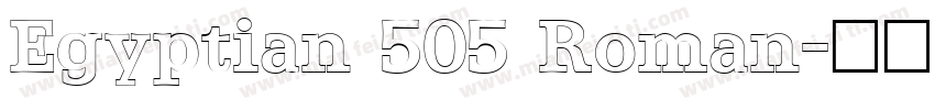 Egyptian 505 Roman字体转换